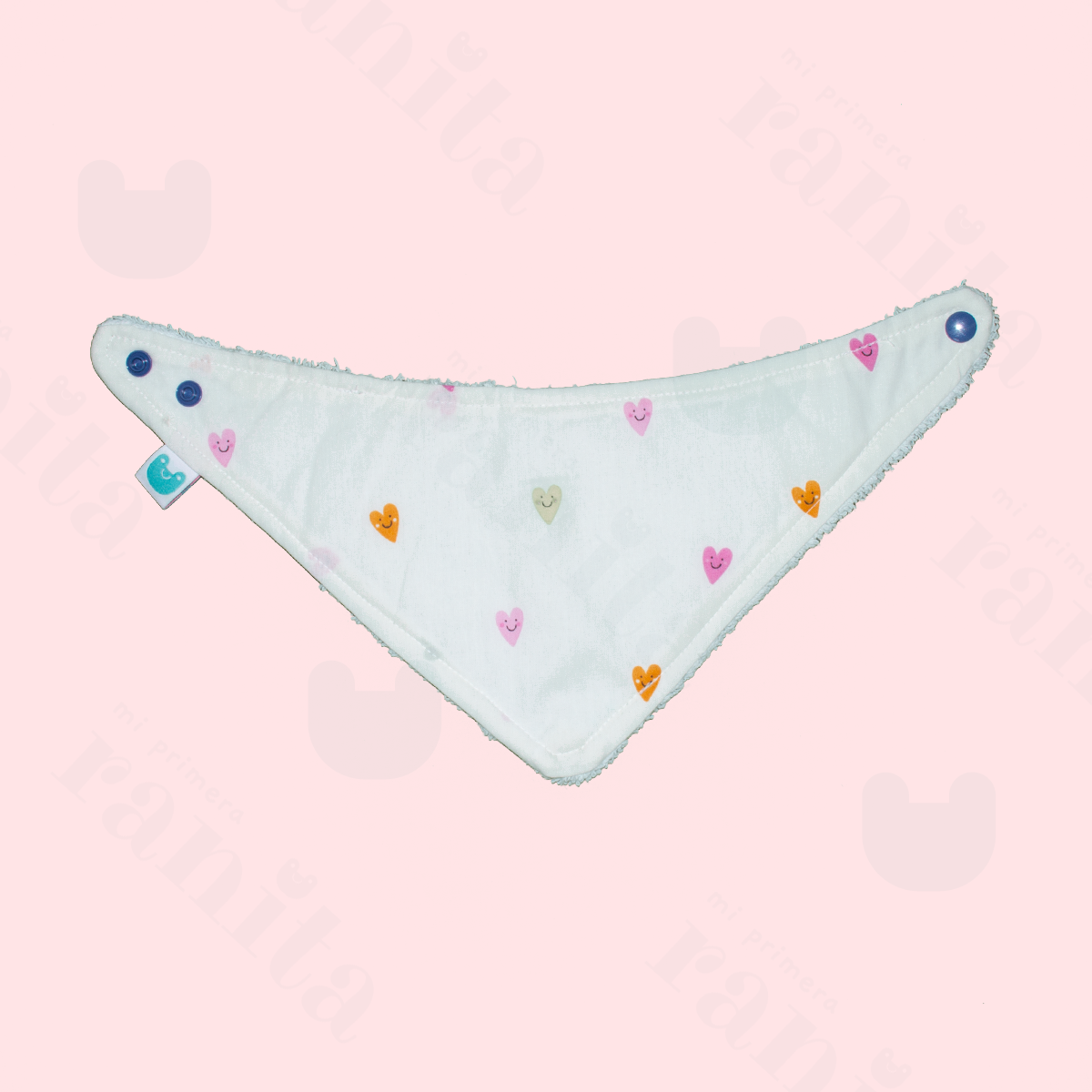 Babero Triangular Corazones