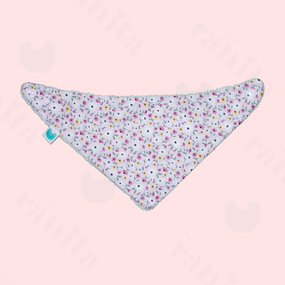 Babero Triangular Florecitas